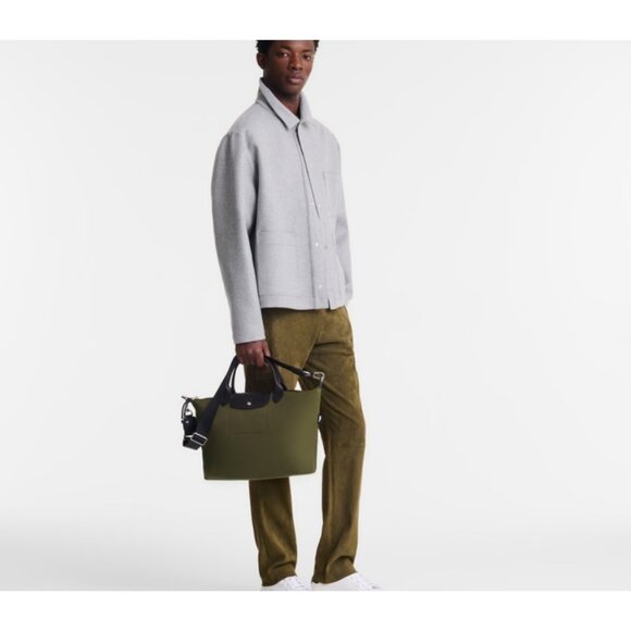 LONGCHAMP Le Pliage Energy L tote handbag crossbody - Olive green - Picture 2 of 15